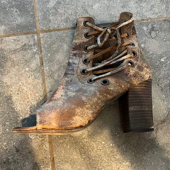 freebird open toe booties